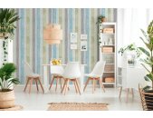 AS 855077 Tapeten A.S Creation Farbe Blau Grün Weiß  Elements II Vinyltapete