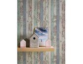 AS 959141 Tapeten A.S Creation Farbe Blau Braun Weiß  Elements II Vinyltapete
