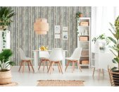 AS 959141 Tapeten A.S Creation Farbe Blau Braun Weiß  Elements II Vinyltapete