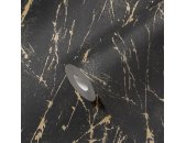 AS 393362 Tapeten A.S Creation Farbe Schwarz Gold Metallic  Elements II Profiltapete