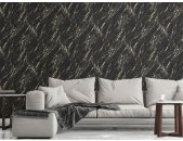 AS 393362 Tapeten A.S Creation Farbe Schwarz Gold Metallic  Elements II Profiltapete