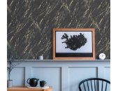 AS 393362 Tapeten A.S Creation Farbe Schwarz Gold Metallic  Elements II Profiltapete