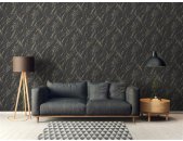 AS 393362 Tapeten A.S Creation Farbe Schwarz Gold Metallic  Elements II Profiltapete