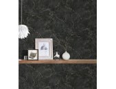 AS 379911 Tapeten A.S Creation Farbe Schwarz Gold   Elements II Vinyltapete
