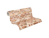AS 388291 Tapeten A.S Creation Farbe Rot orange Weiß Beige Elements II Satintapete