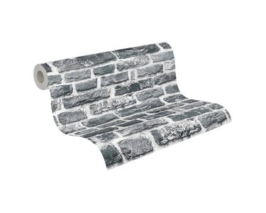 AS 361404 Tapeten A.S Creation Farbe Grau Schwarz Bunt  Elements II Vinyltapete