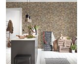 AS 388151 Tapeten A.S Creation Farbe Beige Gelb Braun  Elements II Satintapete
