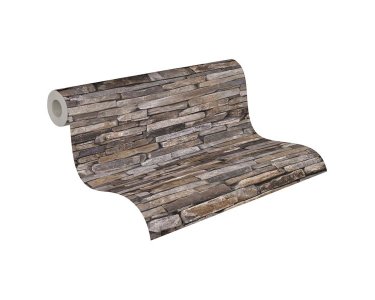 AS 914217 Tapeten A.S Creation Farbe Braun Beige Blau Gelb Elements II Vinyltapete