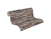 AS 914217 Tapeten A.S Creation Farbe Braun Beige Blau Gelb Elements II Vinyltapete