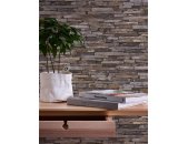 AS 914217 Tapeten A.S Creation Farbe Braun Beige Blau Gelb Elements II Vinyltapete