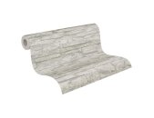 AS 707116 Tapeten A.S Creation Farbe Grau Weiß   Elements II Vinyltapete