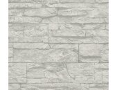AS 707116 Tapeten A.S Creation Farbe Grau Weiß   Elements II Vinyltapete