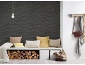 AS 707123 Tapeten A.S Creation Farbe Schwarz Grau   Elements II Vinyltapete