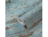 AS 374153 Tapeten A.S Creation Farbe Blau Braun orange  Elements II Vinyltapete
