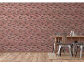 AS 388121 Tapeten A.S Creation Farbe Rot Grau   Elements II Satintapete
