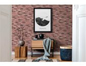 AS 388121 Tapeten A.S Creation Farbe Rot Grau   Elements II Satintapete