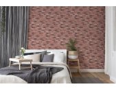 AS 388121 Tapeten A.S Creation Farbe Rot Grau   Elements II Satintapete