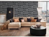 AS 362812 Tapeten A.S Creation Farbe Grau Schwarz   Elements II Vinyltapete