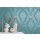 AS 397654 Tapeten A.S Creation Farbe Blau Türkis    Pure Elegance Profiltapete