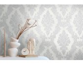 AS 397655 Tapeten A.S Creation Farbe Weiß Grau    Pure Elegance Profiltapete