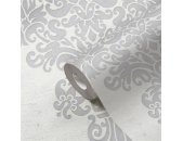 AS 397655 Tapeten A.S Creation Farbe Weiß Grau    Pure Elegance Profiltapete