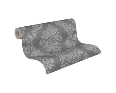 AS 397657 Tapeten A.S Creation Farbe Anthrazit Grau    Pure Elegance Profiltapete