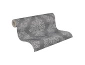 AS 397657 Tapeten A.S Creation Farbe Anthrazit Grau    Pure Elegance Profiltapete
