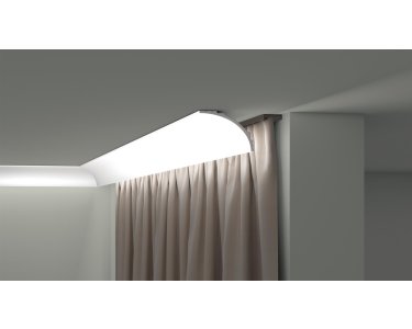 NMC IL18 Wallstyl Deckenleisten / Lichtleisten  indirekte Beleuchtung  90 mm x 121 mm