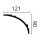 NMC IL18 Wallstyl Deckenleisten / Lichtleisten  indirekte Beleuchtung  90 mm x 121 mm