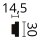 NMC WL10 WALLSTYL® Wandleisten 30 mm x 14,5 mm