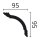 NMC WT17 WALLSTYL  Deckenleiste  95 x 95 mm