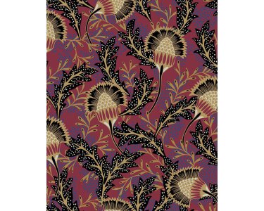 340213 Tapeten Eijffinger Farbe rot, braun, taupe  SOLANGE Vliestapete