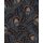 340215 Tapeten Eijffinger Farbe blau, schwarz, weiß SOLANGE Vliestapete
