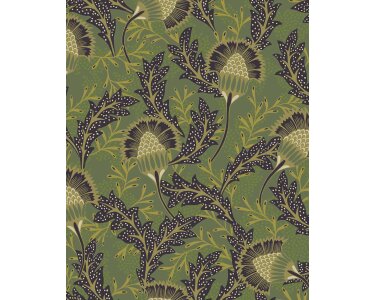 340216 Tapeten Eijffinger Farbe grün, gold SOLANGE Vliestapete