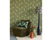 340216 Tapeten Eijffinger Farbe grün, gold SOLANGE Vliestapete