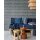 340264 Tapeten Eijffinger Farbe blau, weiß, creme SOLANGE Vliestapete