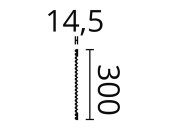 NMC  CANELÉ L ARSTYL® Wandpaneele 1 Stck 300 x 14,5 x 2000 mm