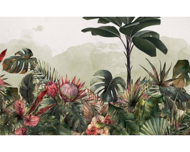 P250-VD4 Tapeten Komar Pure 2 Jungle Spot Farbe Grün Vlies Fototapete