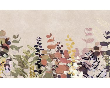 P255-VD4 Tapeten Komar Pure 2 Foggy Shrub Farbe Pastell Vlies Fototapete