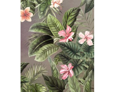 P256-VD2 Tapeten Komar Pure 2 Large Bloomed Farbe Beige,Grün Vlies Fototapete