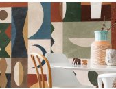 P258-VD4 Tapeten Komar Pure 2 Tribal Tiles Farbe Bunt Vlies Fototapete
