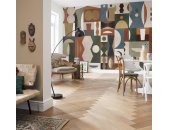 P258-VD4 Tapeten Komar Pure 2 Tribal Tiles Farbe Bunt Vlies Fototapete