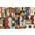 P258-VD4 Tapeten Komar Pure 2 Tribal Tiles Farbe Bunt Vlies Fototapete