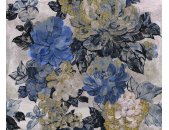 P265-VD3 Tapeten Komar Pure 2 Vintage blue Garden Farbe...
