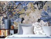 P265-VD3 Tapeten Komar Pure 2 Vintage blue Garden Farbe Blau Vlies Fototapete