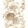 P267-VD2 Tapeten Komar Pure 2 Vintage Chrysanthemum Farbe Beige,Gold Vlies Fototapete