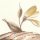 P267-VD2 Tapeten Komar Pure 2 Vintage Chrysanthemum Farbe Beige,Gold Vlies Fototapete