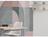 P268-VD4 Tapeten Komar Pure 2 Archway Farbe Grau,Rosa Vlies Fototapete