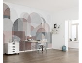 P268-VD4 Tapeten Komar Pure 2 Archway Farbe Grau,Rosa Vlies Fototapete
