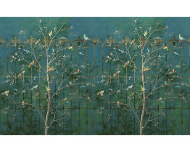 P272-VD4 Tapeten Komar Pure 2 Birdsong Breeze Farbe Blau,Grün Vlies Fototapete